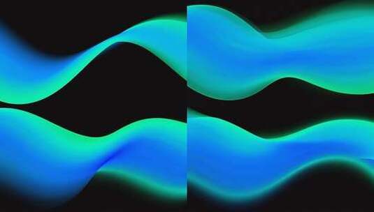 蓝绿色动感波浪背景素材高清在线视频素材下载