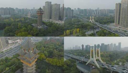 实拍4K成都地标塔子山高清在线视频素材下载