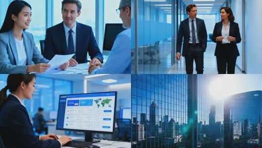 国际贸易商业与谈判高清在线视频素材下载