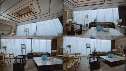 室内设计现代客厅布置，简约风格装饰高清在线视频素材下载