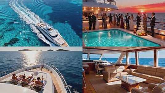 豪华游轮奢华度假 邮轮度假高清在线视频素材下载