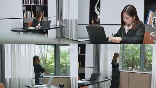 职场女性女强人白领创业工作高清在线视频素材下载