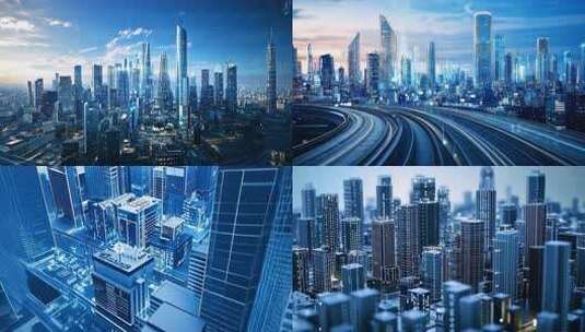 未来都市科技建筑城市发展现代城市建筑设计高清在线视频素材下载