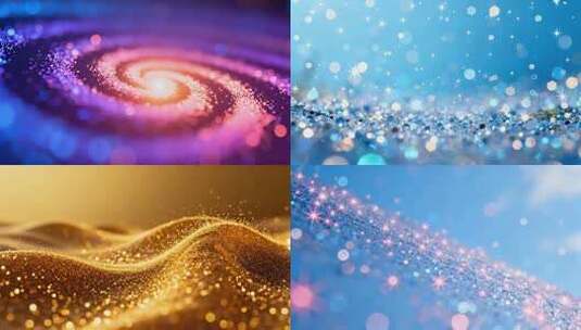 动感炫彩粒子背景 梦幻光效动态素材高清在线视频素材下载