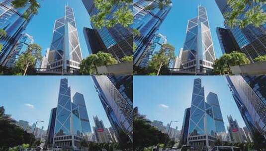 香港中银大厦高清在线视频素材下载
