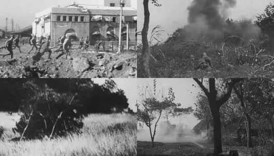 1937年 淞沪会战、四行仓库保卫战高清在线视频素材下载