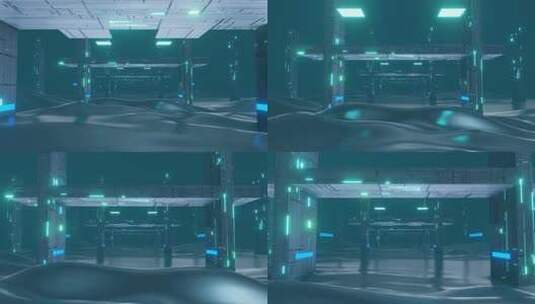 科技感未来风虚拟空间场景高清在线视频素材下载