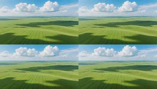 草原上升起不落的太阳4K高清在线视频素材下载