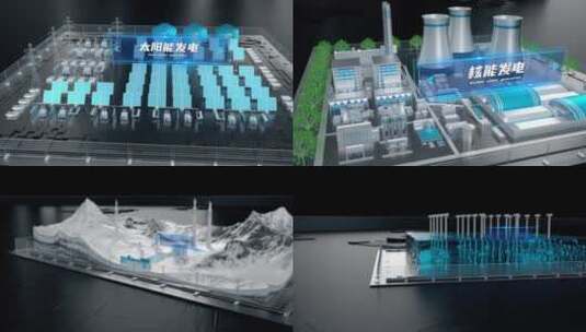 C4D新能源绿色科技片头工程高清AE视频素材下载