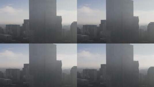 清晨的广州珠江新城航拍高清在线视频素材下载