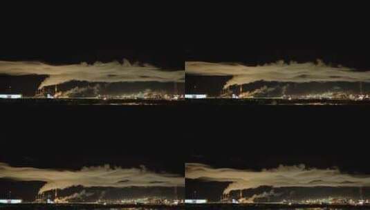烟囱冒烟-空气污染-环境污染高清在线视频素材下载