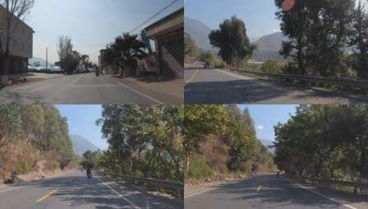 明媚川藏区平原公路高清在线视频素材下载