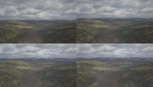 俄罗斯西伯利亚森林山脉云海光影高清在线视频素材下载
