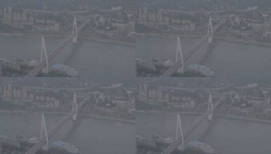 俯瞰千厮门大桥高清在线视频素材下载