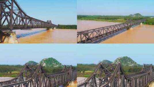 黄河铁桥高清在线视频素材下载