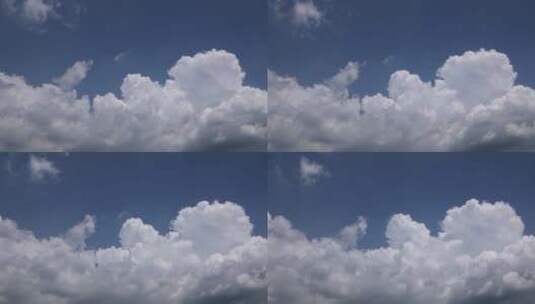 滚动的蓝天白云高清在线视频素材下载