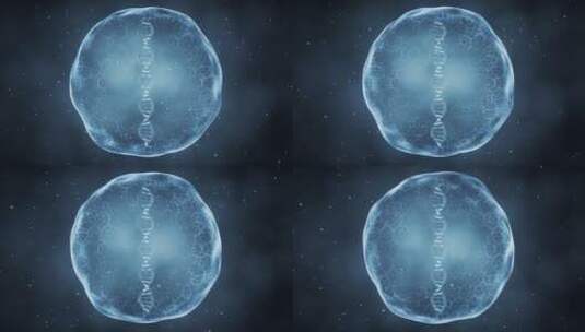 薄膜内的DNA结构3D渲染高清在线视频素材下载