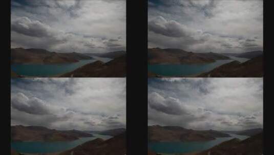 羊卓雍错湖延时拍摄高清在线视频素材下载