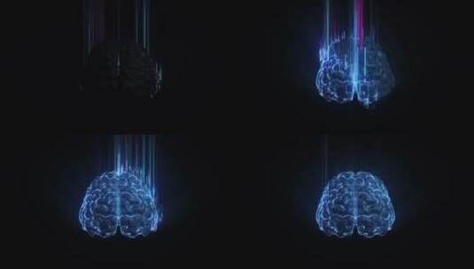 科技未来大数据人工智能大脑高清在线视频素材下载