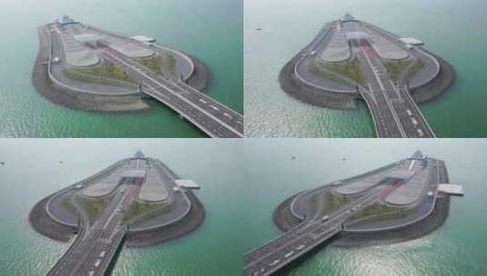 香港珠海港珠澳大桥高清在线视频素材下载