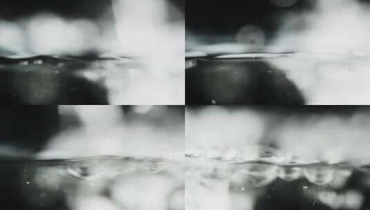 水表面流水写意水雾弥漫高清在线视频素材下载