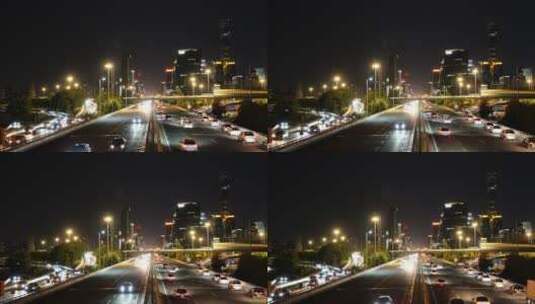 4K城市夜晚-街头行人高清在线视频素材下载