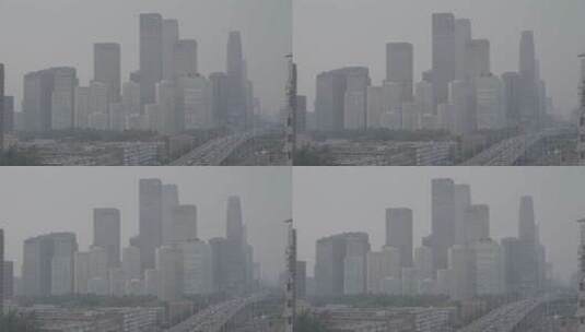 北京高楼大厦 城市车流高清在线视频素材下载