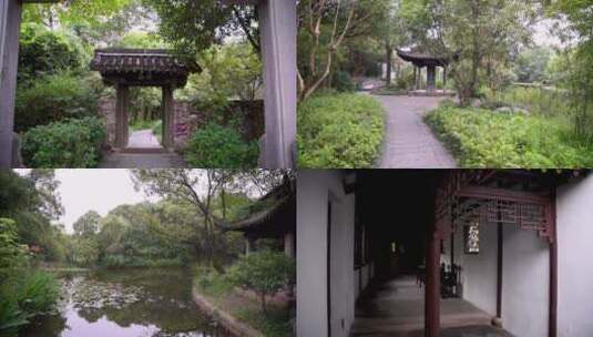 杭州国家西溪湿地高宅建筑4K视频合集高清在线视频素材下载
