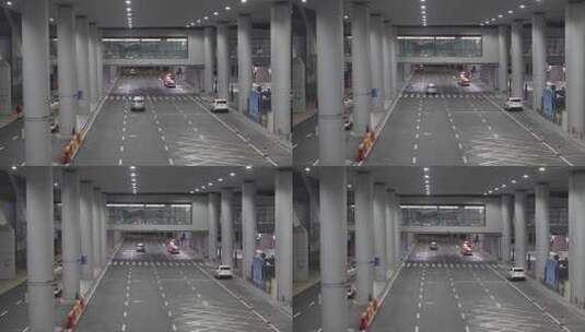 重庆江北国际机场夜景高清在线视频素材下载
