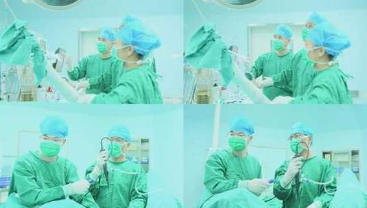 手术室做手术的医生高清在线视频素材下载