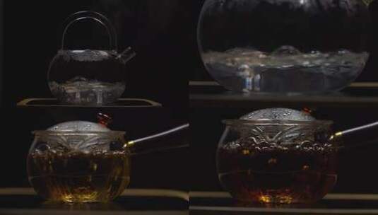 东方茶疗 放松身心的泡茶过程高清在线视频素材下载