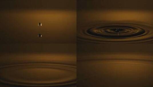 水滴水珠下落慢镜头5高清在线视频素材下载