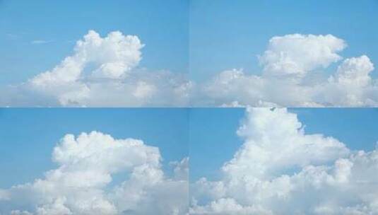 唯美天空蓝天白云延时云朵飘动夏天小清新云高清在线视频素材下载