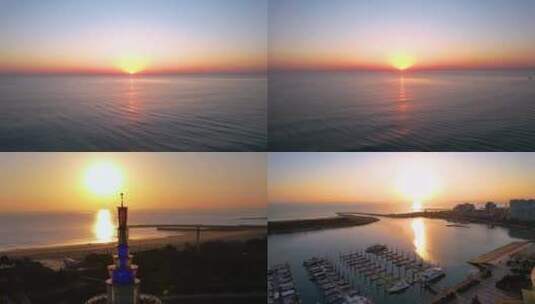 海上日出太阳升起高清在线视频素材下载