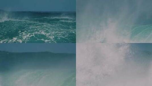 升格拍摄大海海浪高清在线视频素材下载