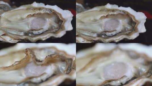 生蚝牡蛎海鲜实拍高清在线视频素材下载