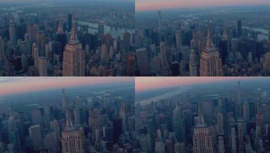 纽约城市无人机4K航拍高清在线视频素材下载
