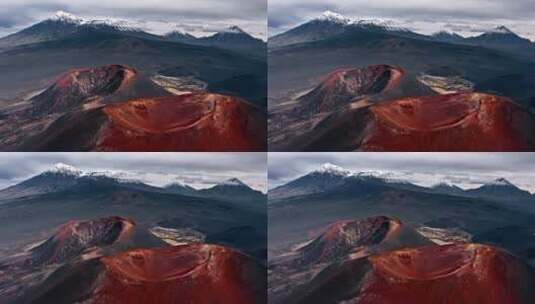 俄罗斯火山口特写高清在线视频素材下载