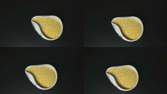 五谷杂粮小米黄米4K拍摄高清在线视频素材下载