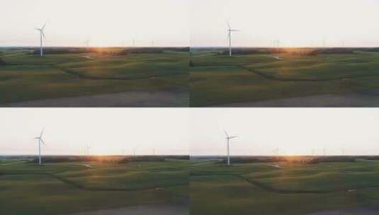 可再生能源技术-风力发电高清在线视频素材下载