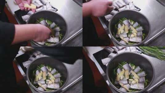 高压锅焖菜 (5)高清在线视频素材下载