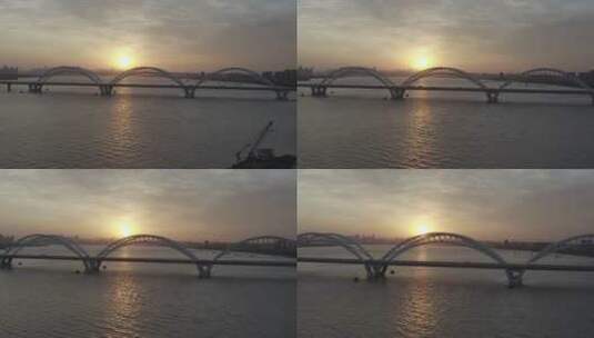 九堡大桥高清在线视频素材下载