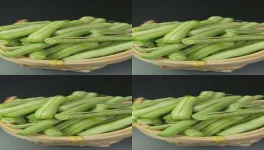 4K新鲜长豆角豇豆4K食品高清在线视频素材下载