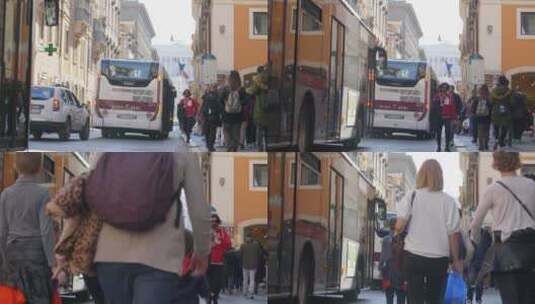 罗马的公共巴士高清在线视频素材下载