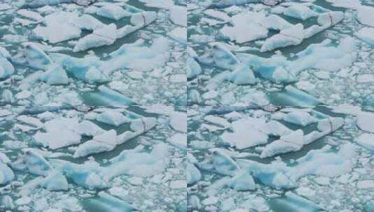 北极水域上浮冰高清在线视频素材下载