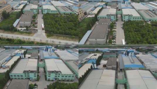 江苏张家港厂房4K航拍高清在线视频素材下载