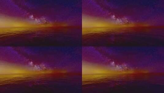 宇宙星河 海洋星空高清在线视频素材下载