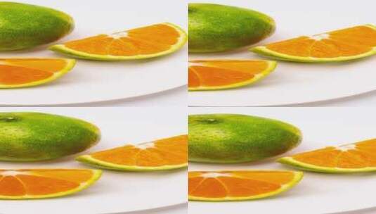 新鲜橘子鲜橙4k视频高清在线视频素材下载