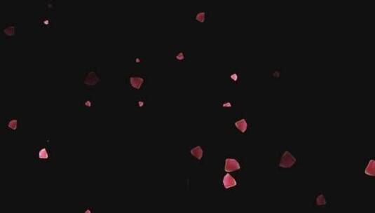 玫瑰花瓣快速闪烁动画高清在线视频素材下载