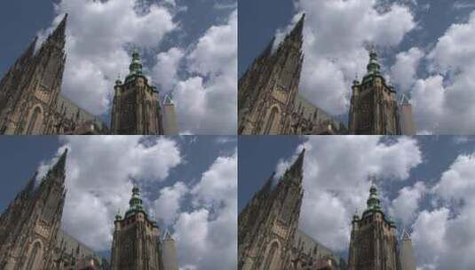 布拉格城堡的时光流逝高清在线视频素材下载